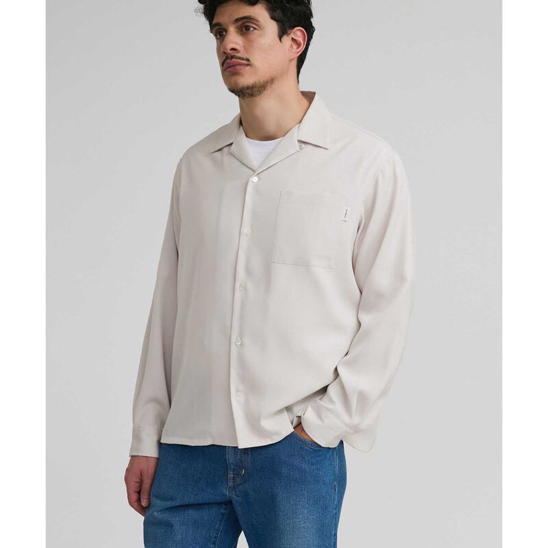 Saturdays NYC Marco Peach Skin Long Sleeve Shirt image number 2